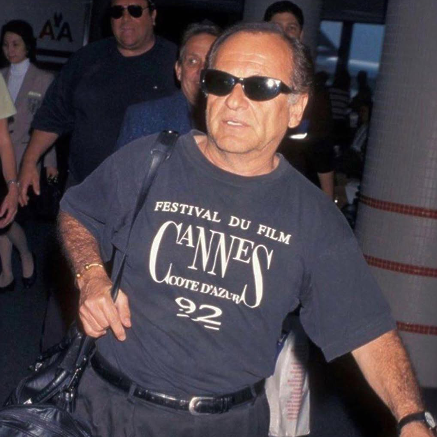 CANNES FILM FEST 1992 JOE PESCI BANGER LIMITED NAVY T-SHIRT