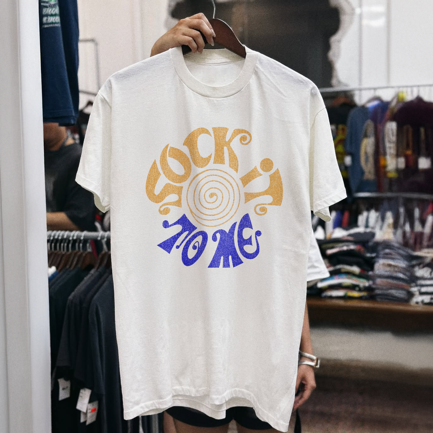 SOCK IT TO ME *90s ENERGY* FIGHT CLUB WHITE T-SHIRT