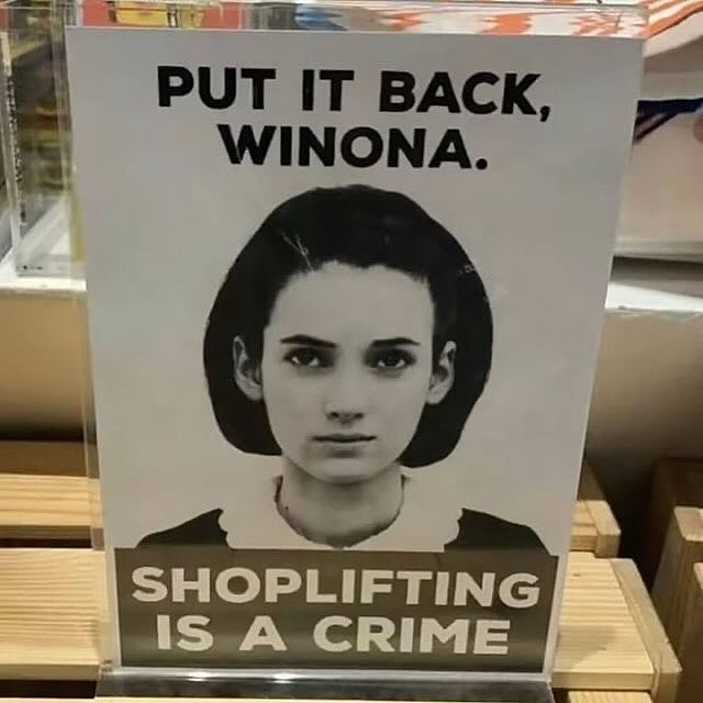FREE WINONA *90s ENERGY* WINONA RYDER WHITE T-SHIRT